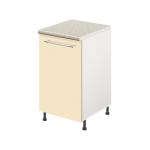 Тумба кухонная напольная со столешницей MODERN ALTO 400*600*850 ваниль глянец - Изображение 2