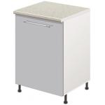 Тумба кухонная напольная со столешницей MODERN ALTO 500*600*850 сталь глянец - Изображение 2