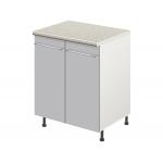 Тумба кухонная напольная со столешницей MODERN ALTO 600*600*850 сталь глянец - Изображение 2
