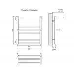 Полотенцесушитель водяной Lemark Pramen LM33607 П7 500x600 - Изображение 4