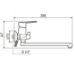 Смеситель РМС для ванны SL134-006E - Изображение 2