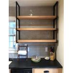 Полка LOFT Fantasy-3 настенно-потолочная 100х30х72 см, тройная (каркас у торца), ЛДСП / металл - Изображение 4