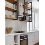 Полка LOFT Fantasy-3 настенно-потолочная 160х30х72 см, двойная / тройная (каркас у торца), ЛДСП / металл - Изображение 5