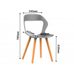 Стул BARK (серый new) PP1104NG - Изображение 5