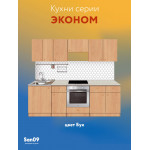 Комплект для кухни: Тумба - подстолье Эконом 50х50, бук (комплект: мойка, гофрированный отвод, крепления) - Изображение 2