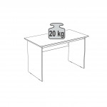 КАСТОР стол письменный 120х65 RU белый - Изображение 4