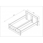 СИРИУС кровать двойная 120х200 белая RU - Изображение 3