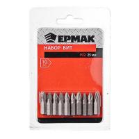Набор бит ЕРМАК 10 шт, PZ2, 25 мм