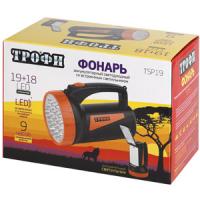 Фонарь аккумуляторный ТРОФИ со встроенным светильником LED19+18 TSP19