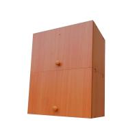 Шкаф навесной кухонный Эконом, с подъемным механизмом, сдвоенный 600 *300*630 - (ШВ602_Ol) Ольха