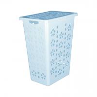 Корзина для белья "Виолетта" 30 л (голубой)