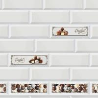 Кухонный фартук (стеновая панель) «Керамика Choco», 3000 мм