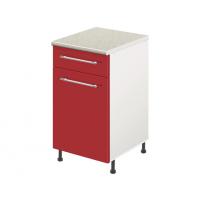 Тумба кухонная напольная со столешницей, с выдвижным ящиком MODERN ALTO 400*600*850 красный глянец