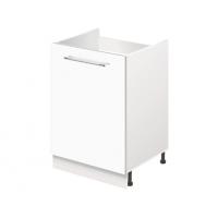 Тумба-подстолье с нижней полочкой, под кухонную мойку MODERN ALTO 500*500*820 белый глянец