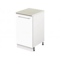 Тумба кухонная напольная со столешницей MODERN ALTO 400*600*850 белый глянец