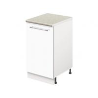 Тумба кухонная напольная со столешницей MODERN ALTO 500*600*850 белый глянец