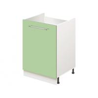 Тумба-подстолье с нижней полочкой, под кухонную мойку MODERN ALTO 500*600*820 фисташковый глянец