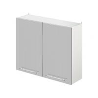 Шкаф настенный кухонный с полкой 800*300*720 MODERN ALTO сталь глянец