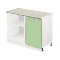 Тумба кухонная напольная со столешницей угловая MODERN ALTO 1000*586*845 фисташковый глянец