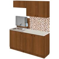 Кухонный набор для дачи Эконом-мини, 4 предмета, мойка левосторонняя, 1.4 м, Дуб