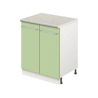 Тумба кухонная напольная со столешницей MODERN ALTO 600*600*850 фисташковый глянец