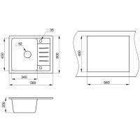 Кухонная мойка Granula Standart ST-5803 классик