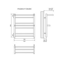 Полотенцесушитель водяной Lemark Pramen LM33607 П7 500x600