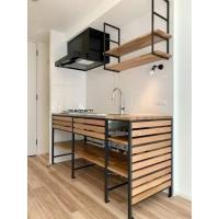 Полка LOFT Fantasy-1 настенная 80х30х24 см, одинарная (каркас с отступом), ЛДСП / металл