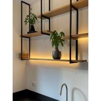 Полка LOFT Fantasy-3 настенно-потолочная 60х30х72 см, тройная (каркас у торца), ЛДСП / металл