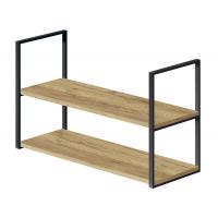 Полка LOFT Fantasy-2 настенно-потолочная 80х30х48 см, двойная (каркас у торца), ЛДСП / металл