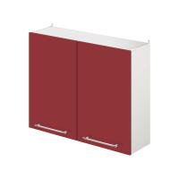 Шкаф настенный кухонный с сушкой для посуды 800*300*720 MODERN ALTO красный глянец