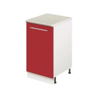 Тумба кухонная напольная со столешницей MODERN ALTO 400*600*850 красный глянец