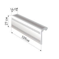 Экран для радиатора "Delta-Max" 27*109*16 Белый