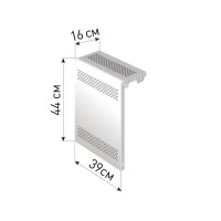 Экран для радиатора "Delta-Max" 44*39*16 Белый