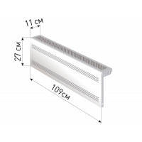 Экран для радиатора "Delta-Max" 27*109*11 Белый