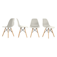 Кухонные стулья Ergozen Eames DSW Pro (4 шт комплект) Бежевый