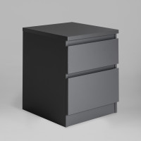 КАСТОР тумба 2 ящика RU серый