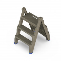 Стремянка пластиковая Steppix (beige), PP1725