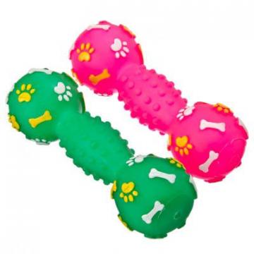 Игрушка-пищалка "Кость", резина, 14х5см/18х6см, 2 дизайна - Изображение 1