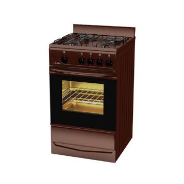 Газовая плита Лада PR 14.120-03Br, 4-х конфорочная, 54 л, 50 х 58 см, коричневая, щиток - Изображение 1