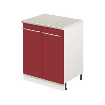 Тумба кухонная напольная со столешницей MODERN ALTO 600*600*850 красный глянец - Изображение 1
