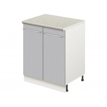 Тумба кухонная напольная со столешницей MODERN ALTO 600*600*850 сталь глянец - Изображение 1