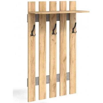 Вешалка Мини-Лайт МЛ-3 / Дуб крафт / Ателье - Изображение 1
