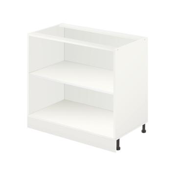 Корпус тумбы кухонной напольной, 2 выдвижных ящика без фасадов 800*565*820, белый - Изображение 1