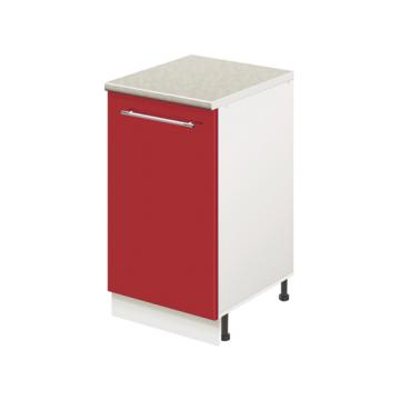 Тумба кухонная напольная со столешницей MODERN ALTO 400*600*850 красный глянец - Изображение 1