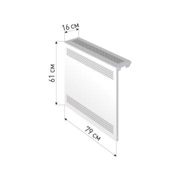 Экран для радиатора "Delta-Max" 61*79*16 Белый - Изображение 1