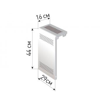 Экран для радиатора "Delta-Max" 44*29*16 Белый - Изображение 1