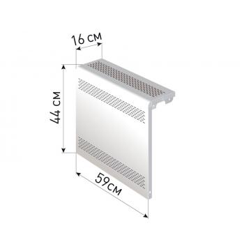 Экран для радиатора "Delta-Max" 44*59*16 Белый - Изображение 1